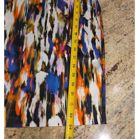 New! French Connection Size 2 Sheath Mini Dress Watercolor Artsy Sleeveless - Picture 6 of 16